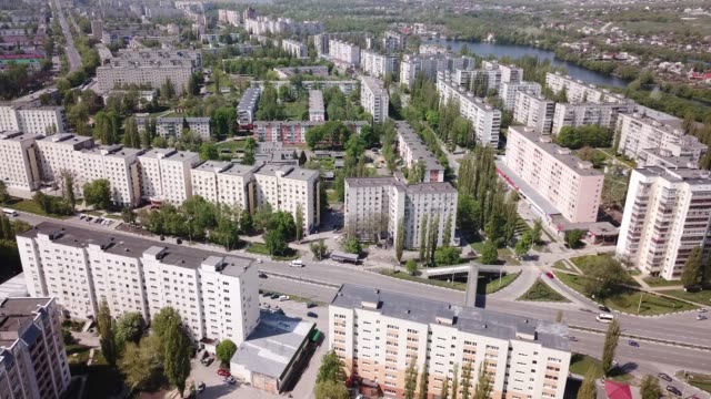 View-from-drone-of--Stary-Oskol-city