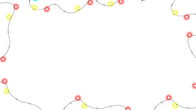 Fiesta-vacaciones-Navidad-o-cumpleaños-luces-festivas-marco