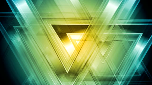 Bien-iluminada-de-triángulos-abstractos-Animación-de-vídeo