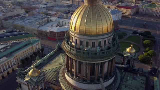 Aerial-view.-St.-Petersburg.-Isakiev-Square,-Isakievsky-Cathedral