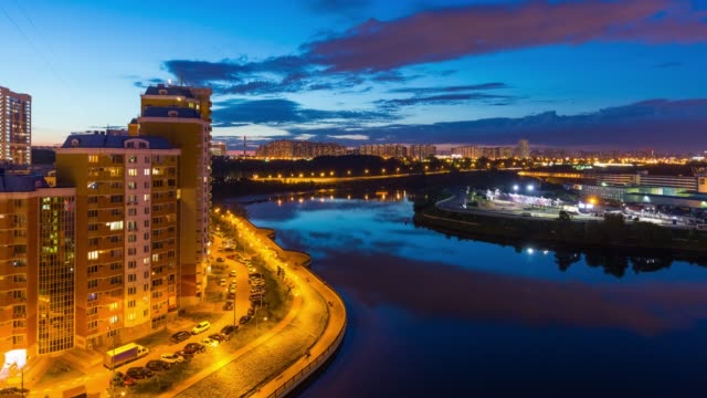 Timelapse-of-sunset-over-Moscow-river