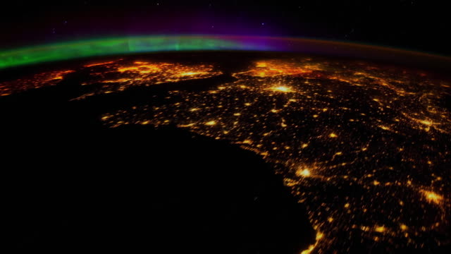 Atemberaubende-Aurora-Borealis-vom-Weltraum-aus-gesehen.-Nasa-Public-Domain-Imagery