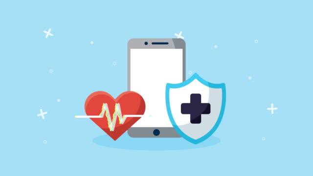Smartphone-mit-Online-Technologie-im-Gesundheitswesen