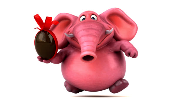 Pink-elephant---animación-3D