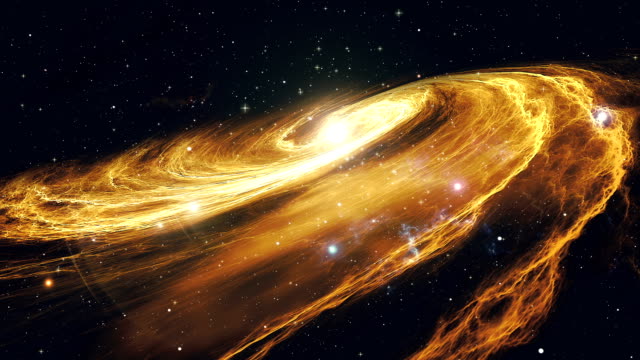 Rotación-de-la-galaxia-espiral-con-estrellas-en-el-espacio-ultraterrestre