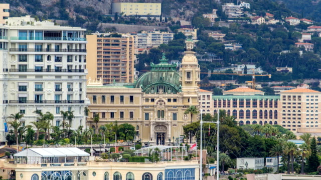Eine-der-Seiten-der-Monte-Carlo-Casino-Timelapse-Antenne-Draufsicht