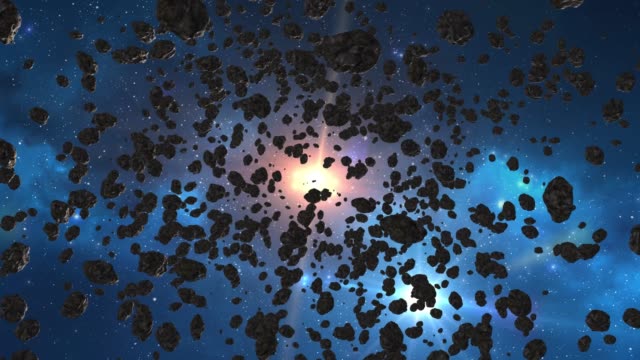 asteroid belt animation