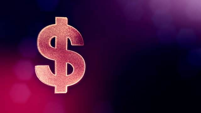 dollar-sign-or-dollar-icon.-Finance-background-of-luminous-particles.-3D-loop-animation-with-depth-of-field,-bokeh-and-copy-space-for-your-text.-purple-color-v1.