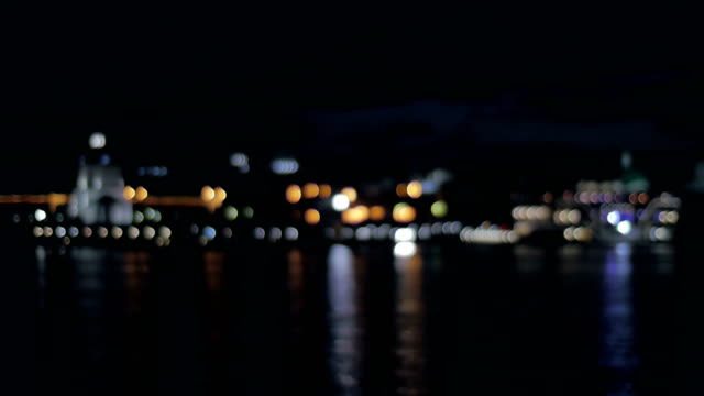 Bokeh.-Night-city.-Blurred-photo