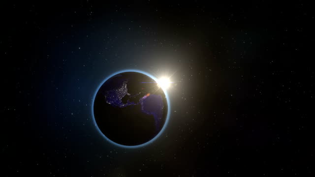 Drehen-in-Richtung-Sonne-und-Erde
