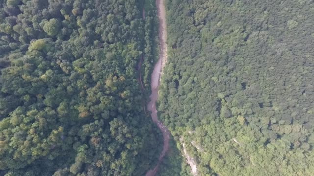 Aerial-view-of-the-mountain-river.