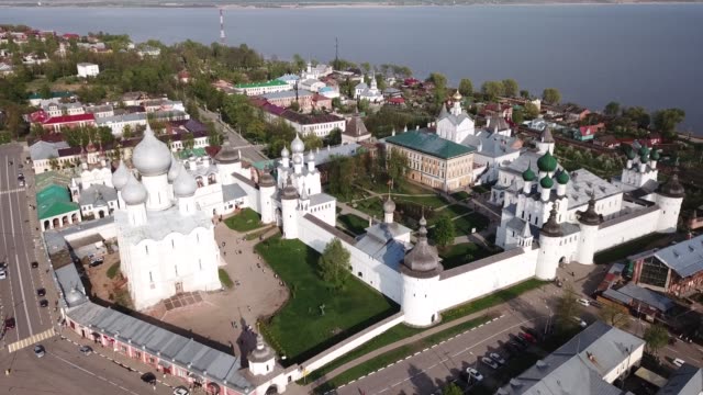 Aerial-panoramic-view-of-Rostov-cityscape
