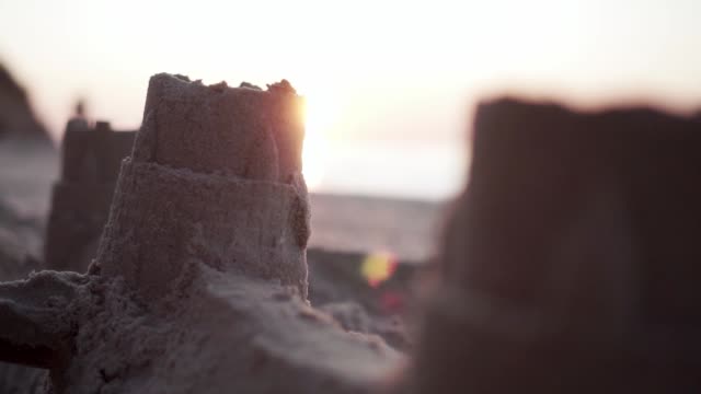 Sand-castle.-Seaside.-Sunrise