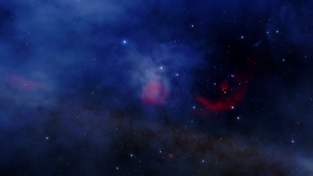 Reise-durch-das-äußere-Universum-mit,-Sterne,-Galaxien-und-Nebel