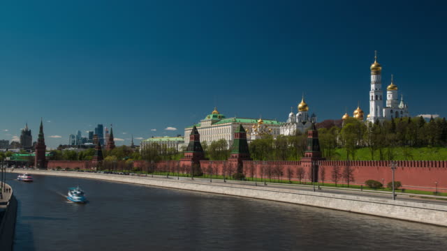 Moscú-Kremlin-paisaje-Timelapse