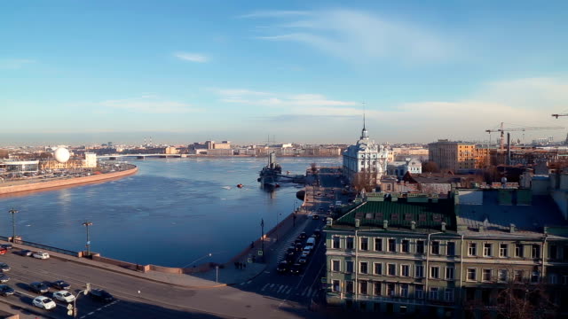 Panorama-of-the-cruiser-Aurora-in-St.-Petersburg