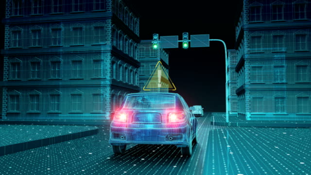 IoT-coche-conectar-sistema-de-control-de-la-información-de-tráfico,-Internet-de-things.1.-4-k-tamaño