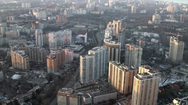 Barrio-residencial-en-la-costa-del-mar-negro.-Odessa,-Ucrania,-enero-de-2019.