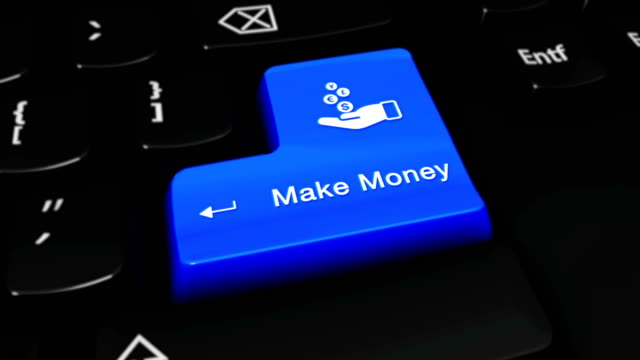 Machen-Sie-Geld-Runde-Bewegung-On-Computer-Keyboard-Button.