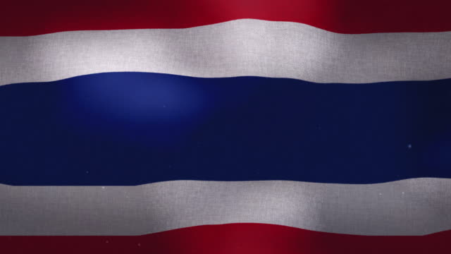 Tailandia-bandera-nacional-agitando