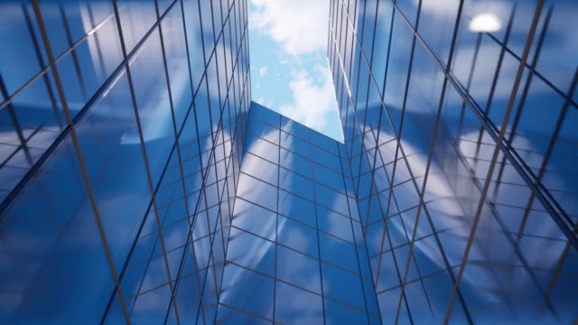 Glass-maze-big-skyscraper-building-4k