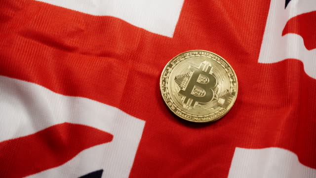 Bitcoin-against-british-UK-flag