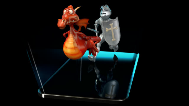 Caballero-y-Dragón---animación-3D