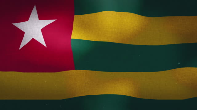 Togo-Nationalflagge-Waving