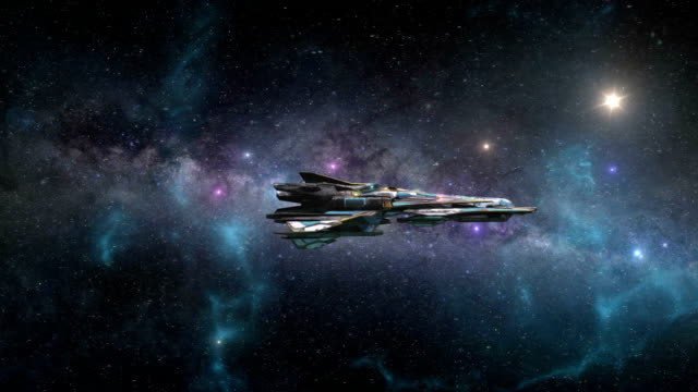 Spaceship-Traveling-Through-the-Stars-at-Warp-Speed---Side