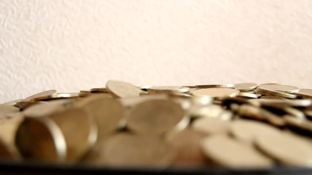 Regen-von-den-goldenen-Münzen