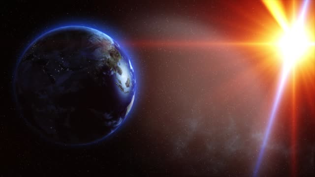 Orbiting-3d-Earth-animation-in-space-with-sun