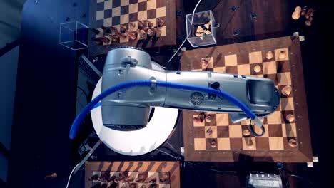 View-from-above.-Chess-game-between-robot-and-as-human.