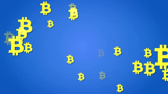 Bitcoin-cryptocurrency-motion-background-loop