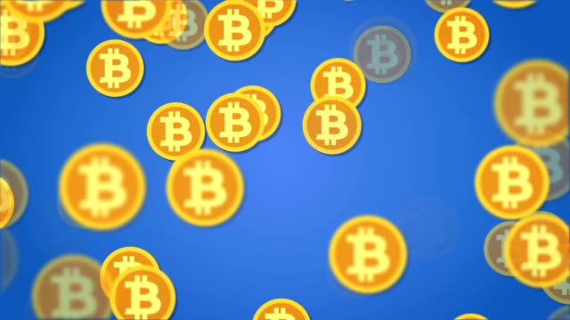 Bitcoin-cryptocurrency-motion-background