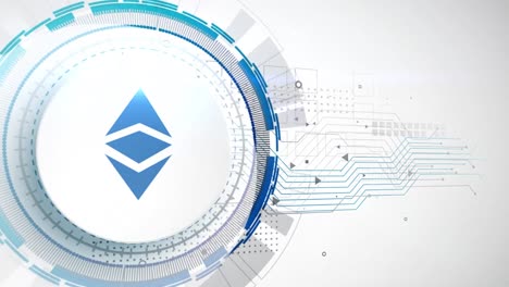 ethereum-classic-cryptocurrency-icon-animation-white-digital-elements-technology-background