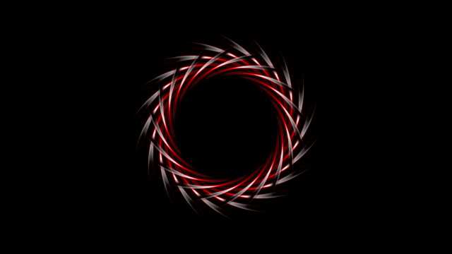 Diseño-de-logotipo-abstracto-rojo-oscuro-sobre-fondo-negro