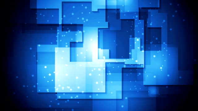 Abstract-bright-blue-geometric-video-animation