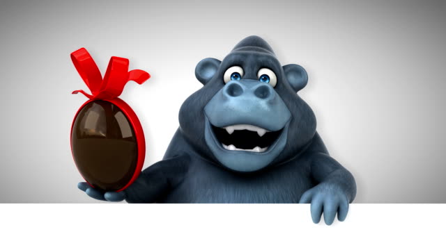 Divertido-gorila---animación-3D