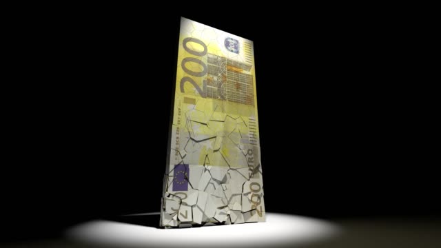 Euro-Währung-Zusammenbruch-Animation-EU-europäisches-Geld-4k