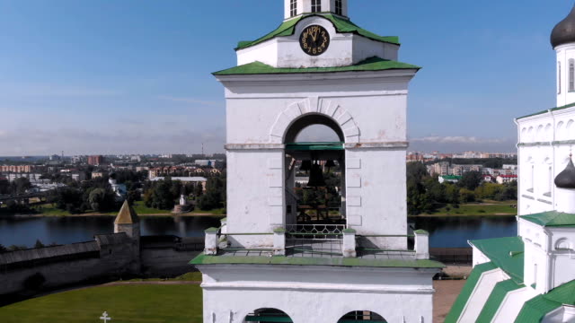 Belfry,-Trinity-Cathedral-Pskov-Russia.-Bell-tower