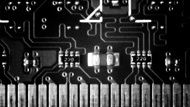 Makrocomputer-Elektronik-Hintergrund-Textur-Top-Ansicht