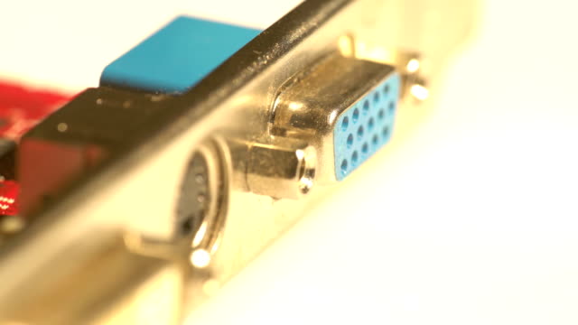Close-view-of-a-VGA-port-in-a-graphics-card
