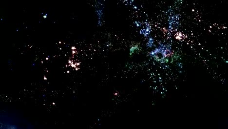 Fliegen-durch-Sterne-und-Galaxien-im-Weltraum