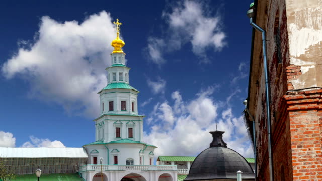 Resurrection-Monastery-against-the-sky--is-a-major-monastery-of-the-Russian-Orthodox-Church-in-Moscow-region,-Russia