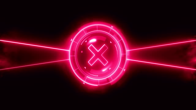Futuristische-Sport-Spiel-Loop-Animation.-Versus-Kampf-Hintergrund.-Radar-Neon-digitale-Anzeige.-X-Zielmarke.-Spielsteuerungs-Schnittstellenelement.-Kampf-Sport-Wettbewerb.