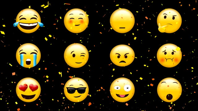 Verschiedene-Emojis-mit-unterschiedlichen-Ausdrücken