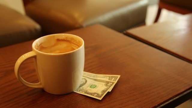 Coffee-money-Business-Concept-in-the-morning