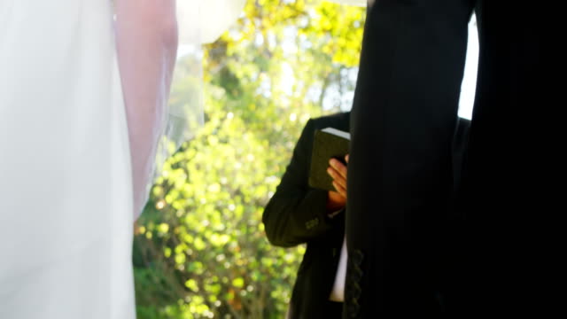 Bräutigam-und-Braut-hält-es-Hände-4K-4k