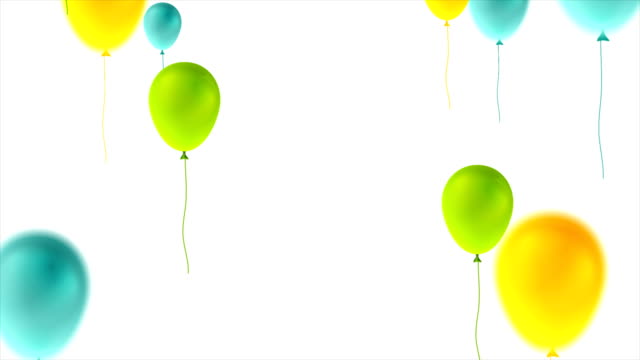 Bunte-Luftballons-zum-Geburtstag-abstrakte-Videoanimation