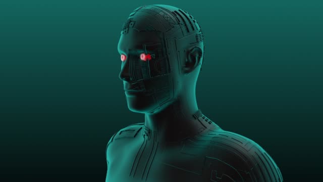 3D-Animation-von-einem-Cyborg-männlich